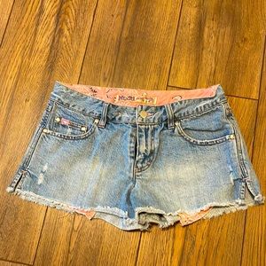 Mudd size 5 jean shorts with bandana pockets